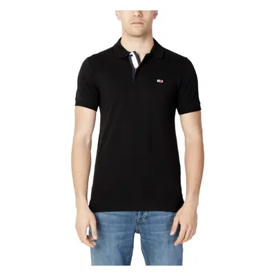 Tommy Hilfiger TJM SLIM PLACKET POLO DM0DM15370 Černá