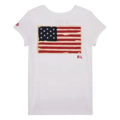 Polo Ralph Lauren SS FLAG TEE-KNIT SHIRTS-T-SHIRT Bílá