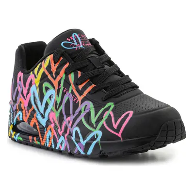 Skechers Highlight Love 177981/BKMT Black/Multi Černá