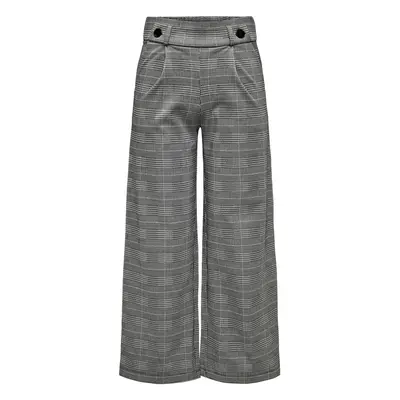 Jacqueline De Yong JDYGEGGO MIA LONG CHECK PANT JRS 15242797 Černá