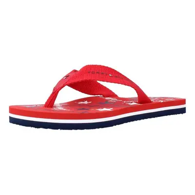 Tommy Hilfiger STARS PRINT FLIP FLOP Červená