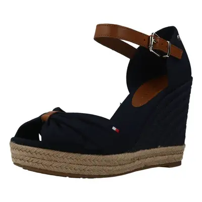 Tommy Hilfiger BASIC OPEN TOE HIGH Modrá