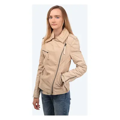 Wrangler Wmns Buffalo Leather Jacket W4003ZB29 Béžová