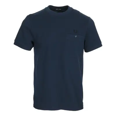 Fred Perry Pocket Detail Pique Shirt Modrá