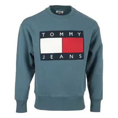 Tommy Hilfiger Tommy Flag Crew Modrá