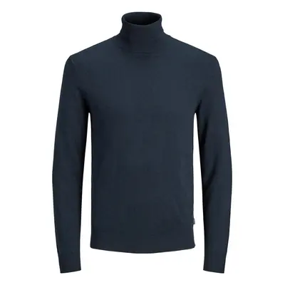 Jack & Jones JJEEMIL KNIT ROLL NECK NOOS 12157417 Modrá