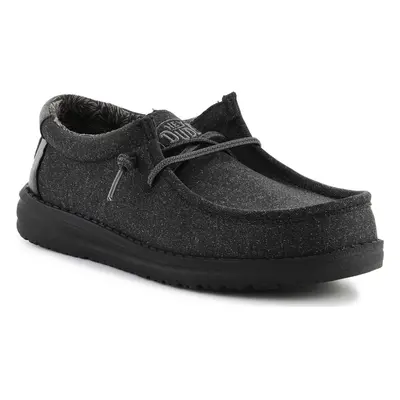 HEYDUDE HEYDUDE WALLY YOUTH BASIC 40041-BLACK Šedá