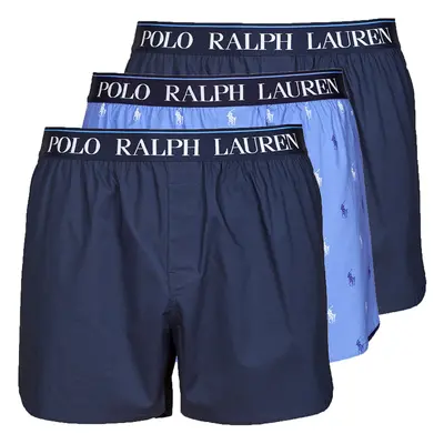 Polo Ralph Lauren WOVEN BOXER X3 Modrá