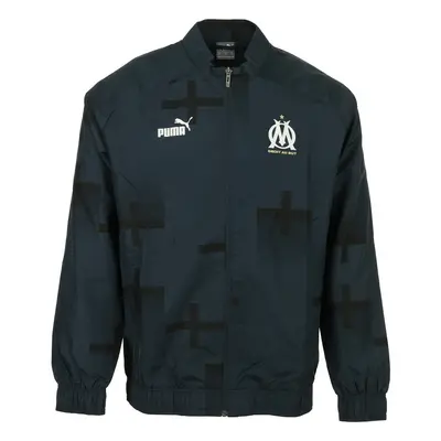 Puma OM Prematch Jacket Modrá