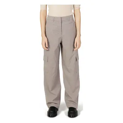 Only ONLJOSS HW STRAIGHT CARGO CHECK PANT TLR 15306277 Béžová