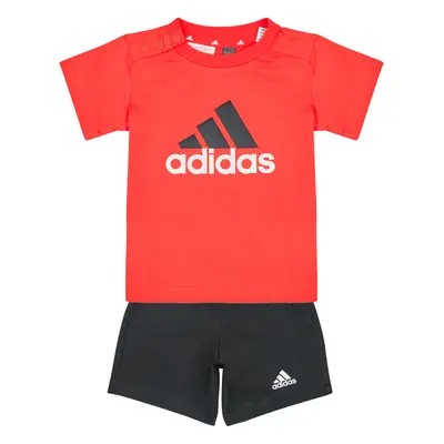 adidas Essentials Organic Cotton Tee and Shorts Set Červená