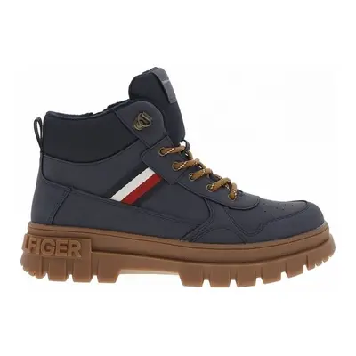 Tommy Hilfiger STRIPES LACE-UP BOOTIE Modrá