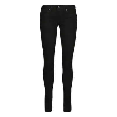 Pepe jeans SKINNY JEANS LW Černá