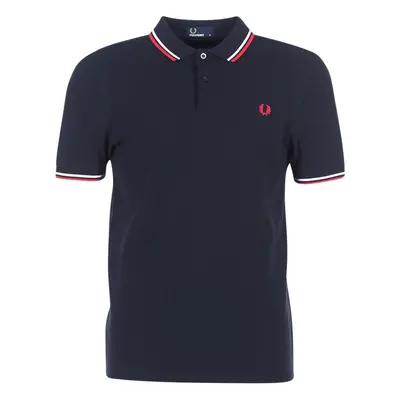 Fred Perry SLIM FIT TWIN TIPPED Tmavě modrá