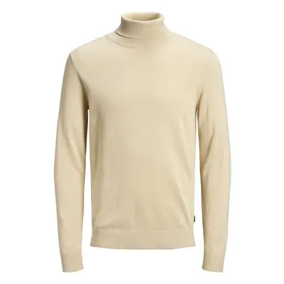 Jack & Jones JJEEMIL KNIT ROLL NECK NOOS 12157417 Béžová