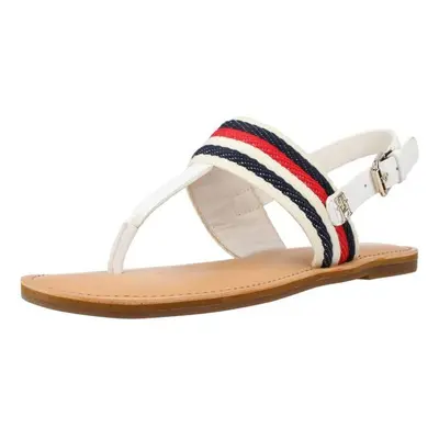 Tommy Hilfiger FLAT SANDAL CORPORATE Bílá