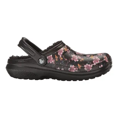 Crocs CLASSIC FUZZ LINED CLOG Černá