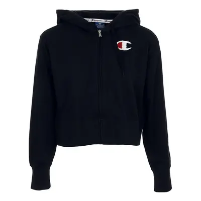 Champion Hooded Full Zip Sweatshirt Černá