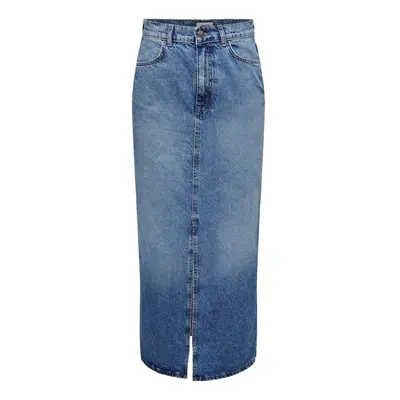 Only Noos Cilla Long Skirt - Medium Blue Denim Modrá