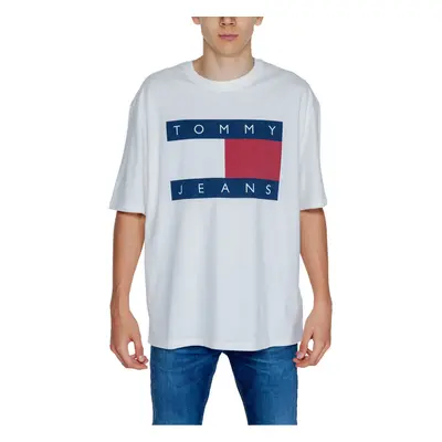 Tommy Hilfiger TJM OVZ BIG FLAG TEE DM0DM18547 Bílá