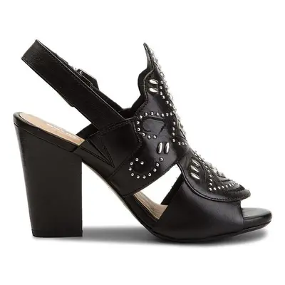 Bronx SCORPIO SLINGBACK ZWART Černá