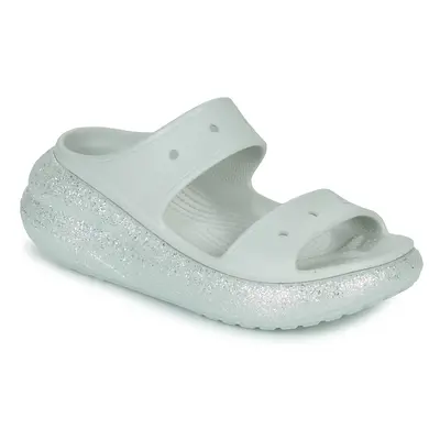 Crocs CLASSIC CRUSH GLITTER SANDAL Bílá