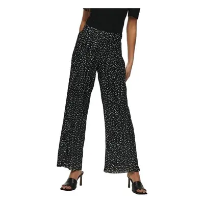 Only Elema Pleated Trousers - Black Mini Flower Černá