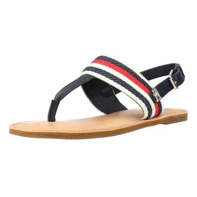 Tommy Hilfiger FLAT SANDAL CORPORATE Modrá