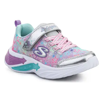 Skechers S Lights Star Sparks Silver/Multi 302324L-SMLT ruznobarevne