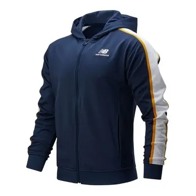 New Balance ATHLETICS TRACK HOODIE Modrá