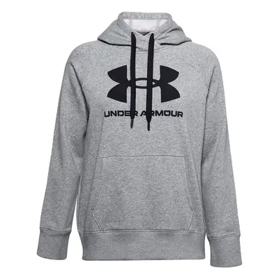 Under Armour Rival Fleece Logo Hoodie Šedá