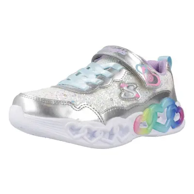 Skechers INFINITE HEART LIGHTS - FRE Stříbrná