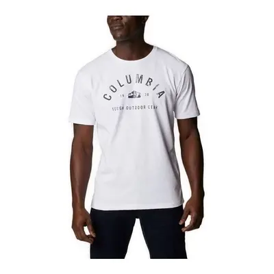 Columbia M GRAPHIC SS TEE BLANC Bílá