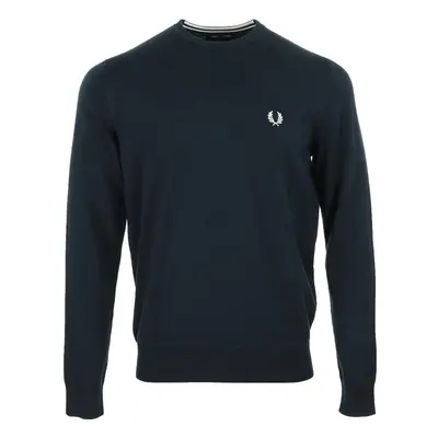 Fred Perry Classic Crew Neck Jumper Modrá