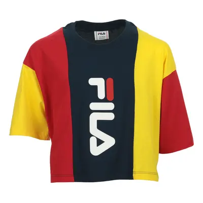 Fila Tamson Blocked Cropped Tee Kids Modrá