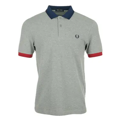 Fred Perry Contrast Trim Polo Shirt Šedá