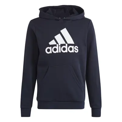 adidas Big Logo Essentials Cotton Hoodie Tmavě modrá