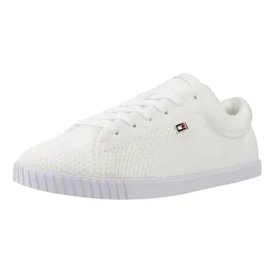 Tommy Hilfiger FLAG LACE UP SNEAKER KNI Bílá