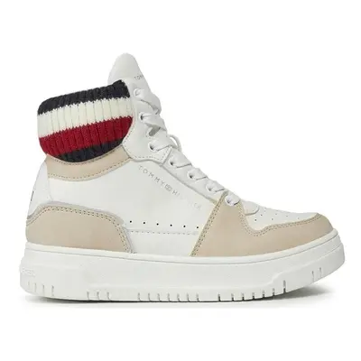 Tommy Hilfiger HIHT TOP LACE-UP SNEAKER Bílá