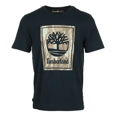 Timberland Camo Short Sleeve Tee Modrá