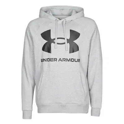 Under Armour UA RIVAL FLEECE BIG LOGO HD Šedá