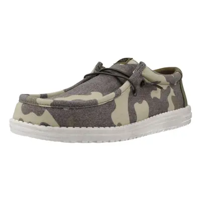 HEYDUDE WALLY WASHED CAMO Zelená