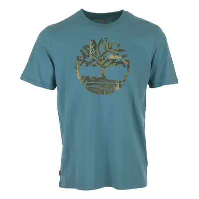 Timberland Tree Logo Camo Tee Modrá