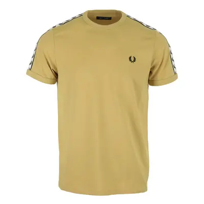 Fred Perry Taped Ringer T-Shirt Béžová