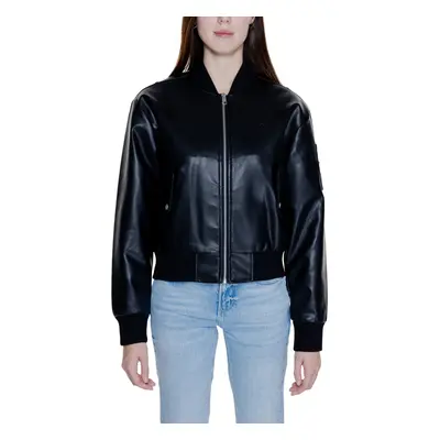 Calvin Klein Jeans FAUX LEATHER BOMBER J20J223546 Černá