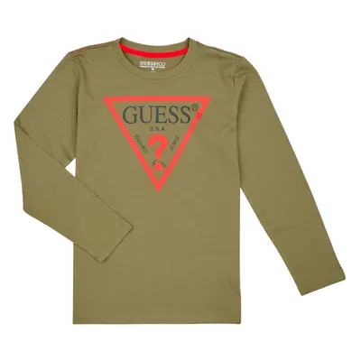 Guess LS T SHIRT CORE Khaki