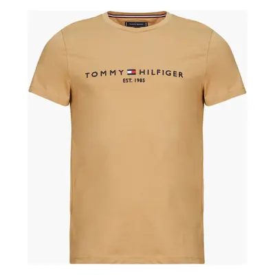 Tommy Hilfiger LOGO TEE Béžová