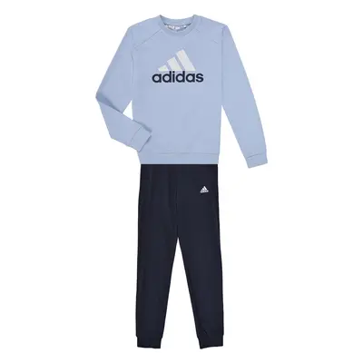 adidas Essentials Big Logo French Terry Joggers Set Modrá