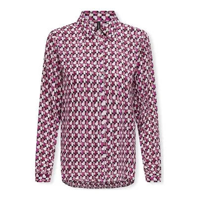 Only Alma Life Poly Shirt L/S - Magenta Purple/Posh Růžová