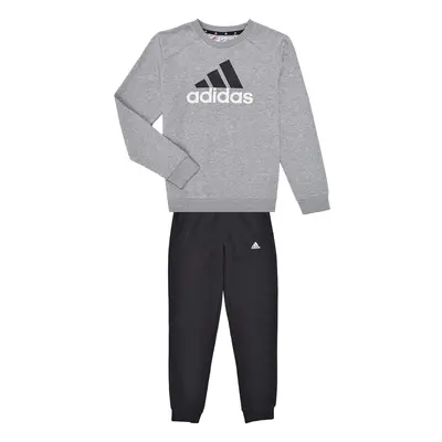 adidas Essentials Big Logo French Terry Joggers Set Šedá